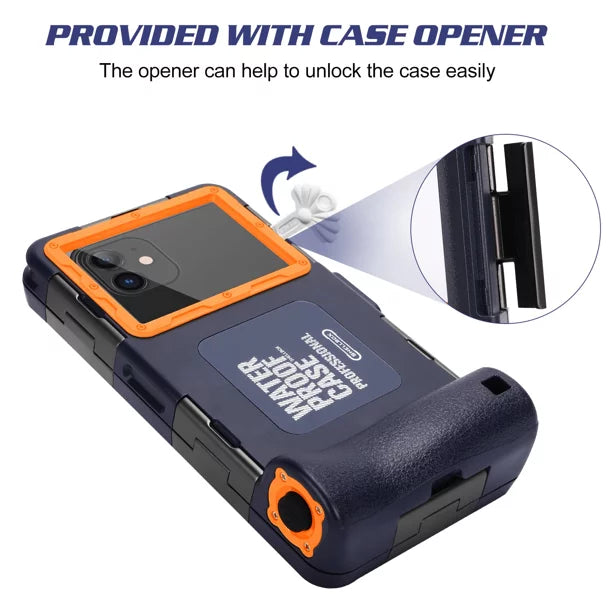 UrbanX Professional [15m/50ft] Sizewimming Diving Sizeurfing Sizenorkeling Photo Video Waterproof Protective Case Underwater Housing for Sizeony Xperia X Performance And all Phones Up to 6.9 Inch LCD with Lanyard