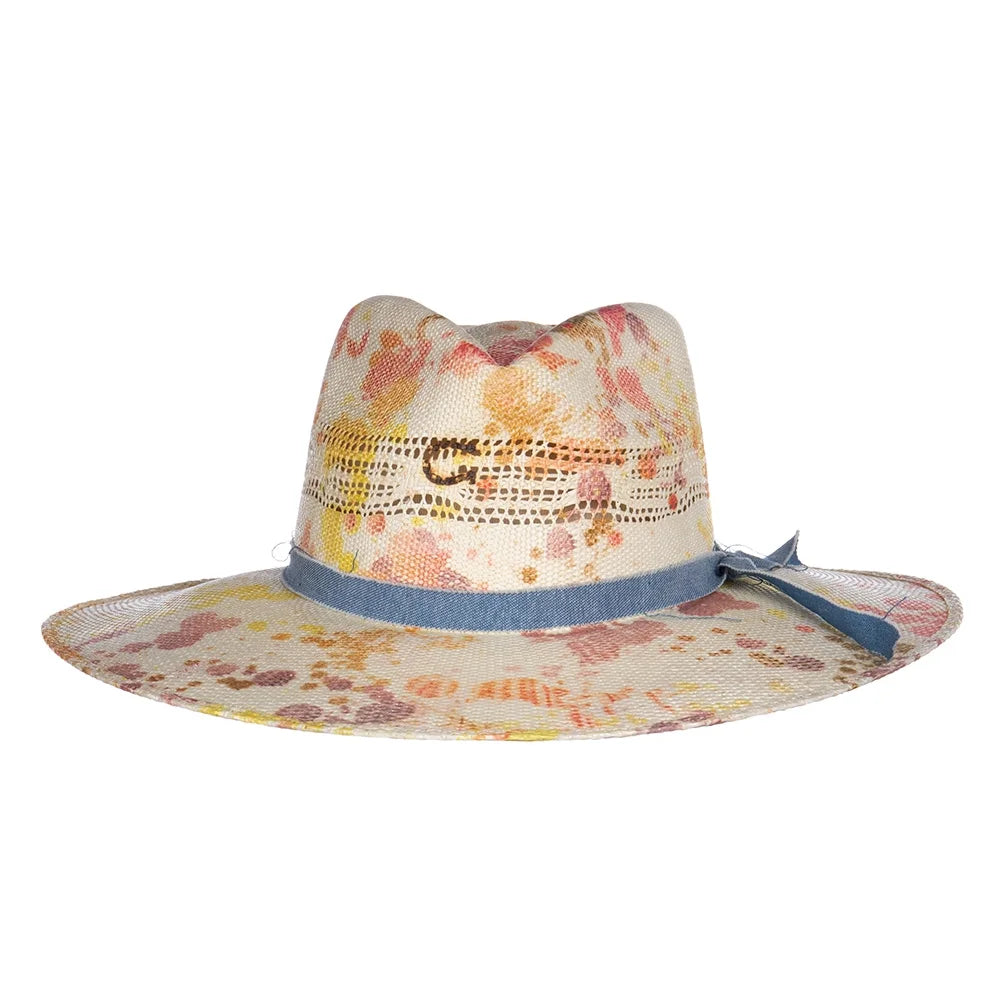 Charlie 1 Horse Womens  Big Sizeplash Sizeplattered 3 3/4` Brim Fashion Hat XL Multi