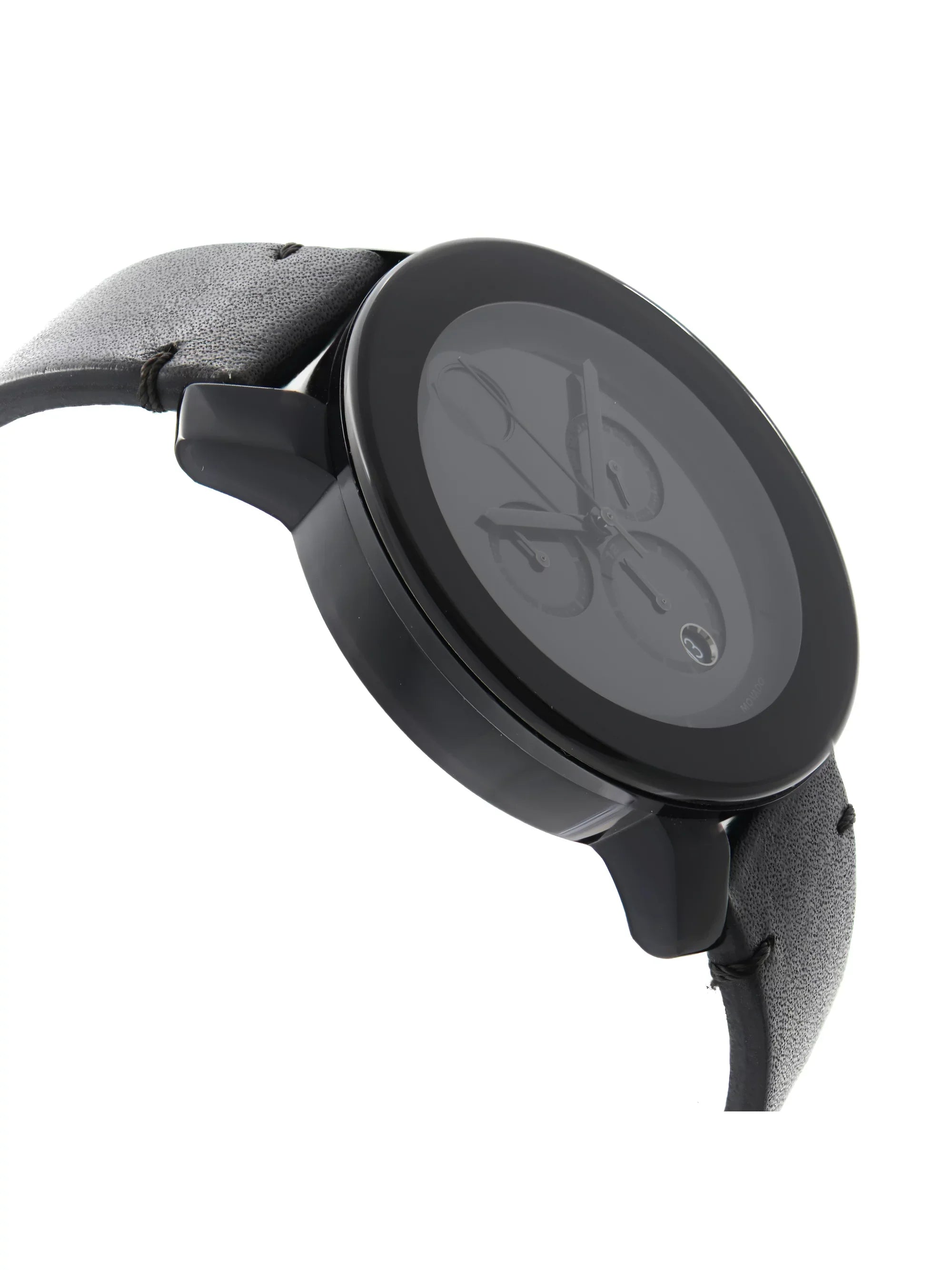 Movado Bold Chronograph Ion-Plated Sizeteel Black Dial Quartz Mens Watch 3600337