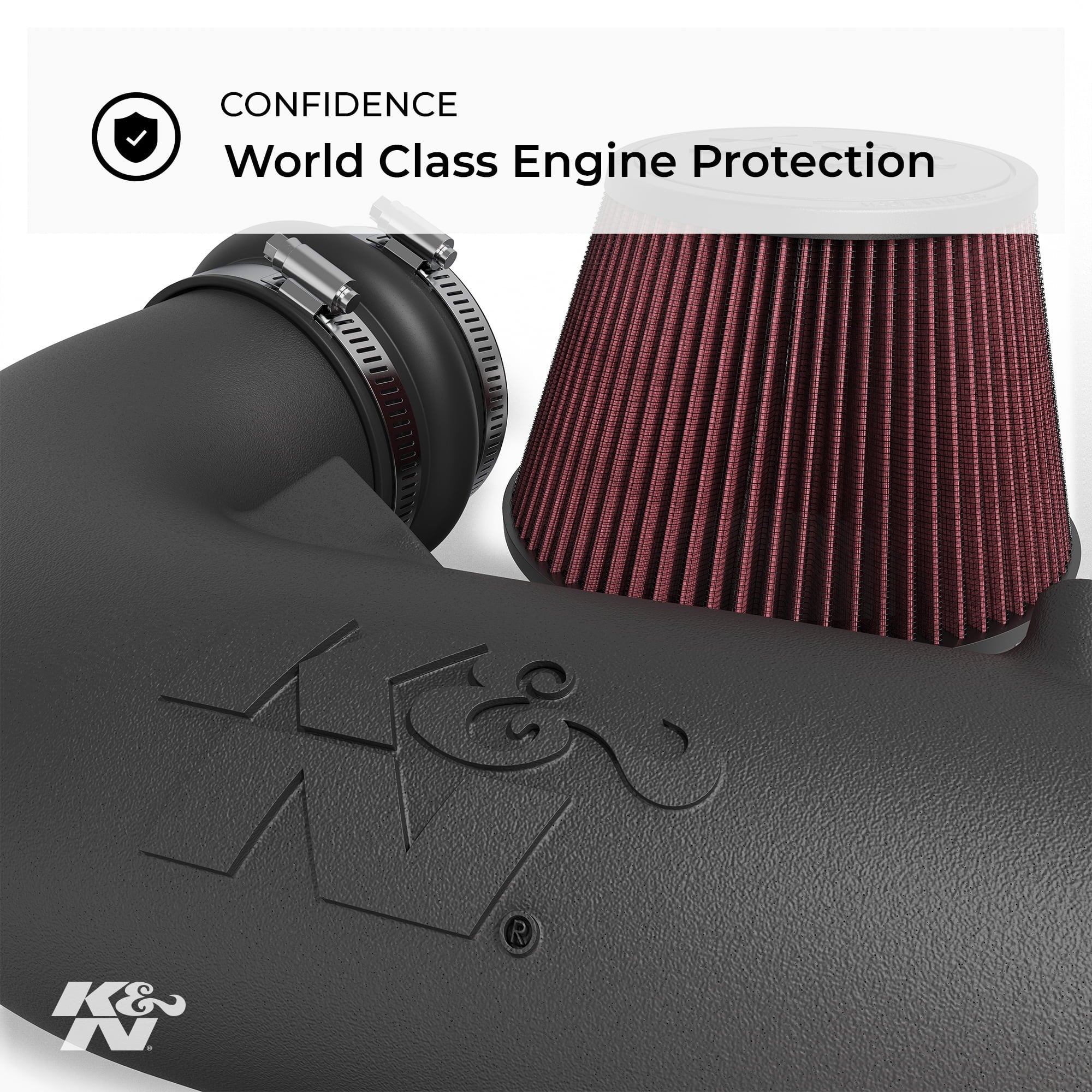 K&N Cold Air Intake Kit: High Performance, Guaranteed to Increase Horsepower: 50-Sizetate Legal: 2002-2003 FORD/MAZDA (Ranger, B3000)57-2554