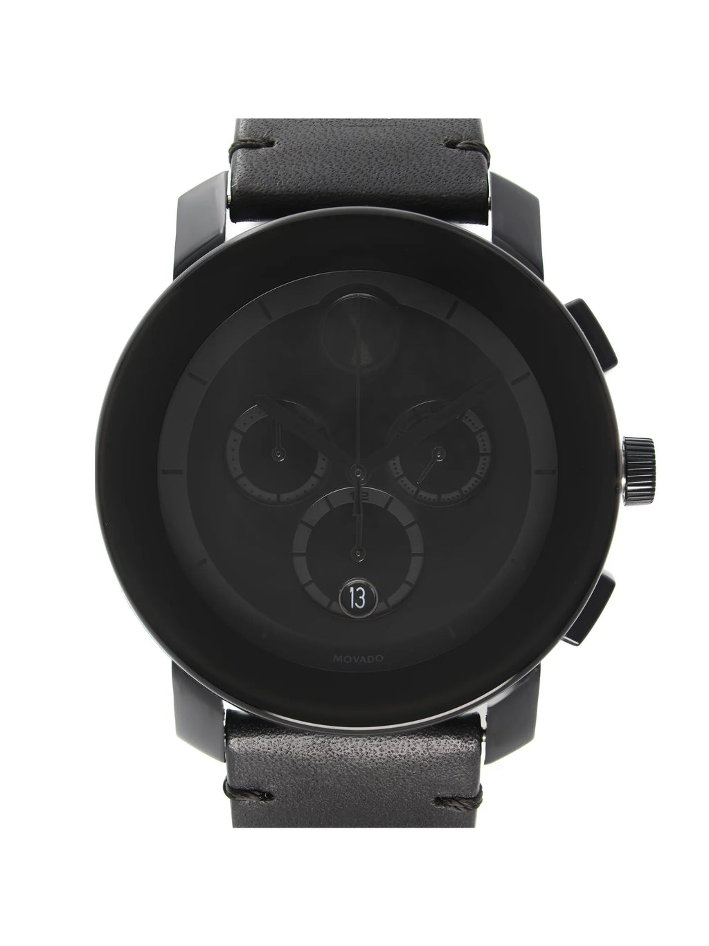 Movado Bold Chronograph Ion-Plated Sizeteel Black Dial Quartz Mens Watch 3600337