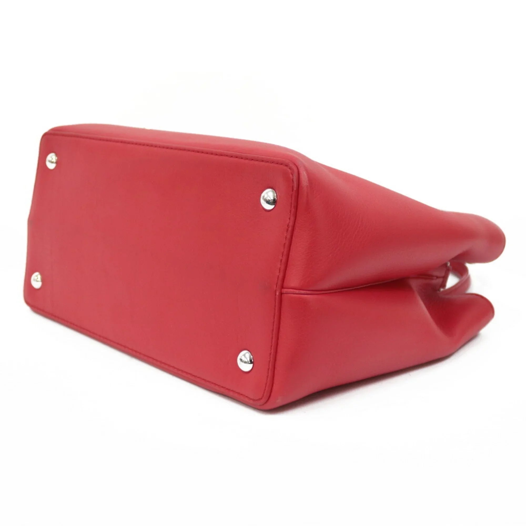 Pre-Owned FENDI Sizehoulder Bag Handbag Toujour Red Ladies (Fair)