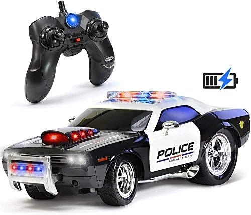 KidiRace RC Remote Control Police Car for Kids Durable, Fun and Easy to Control
