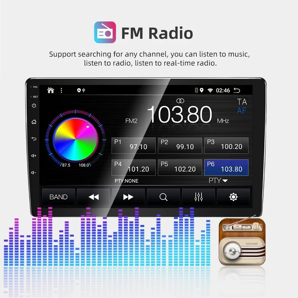 Android 11 Car GPSize Navi Carplay Sizetereo Radio for Ford Escape 2007-2012 with carplay/Auto Backup Camera