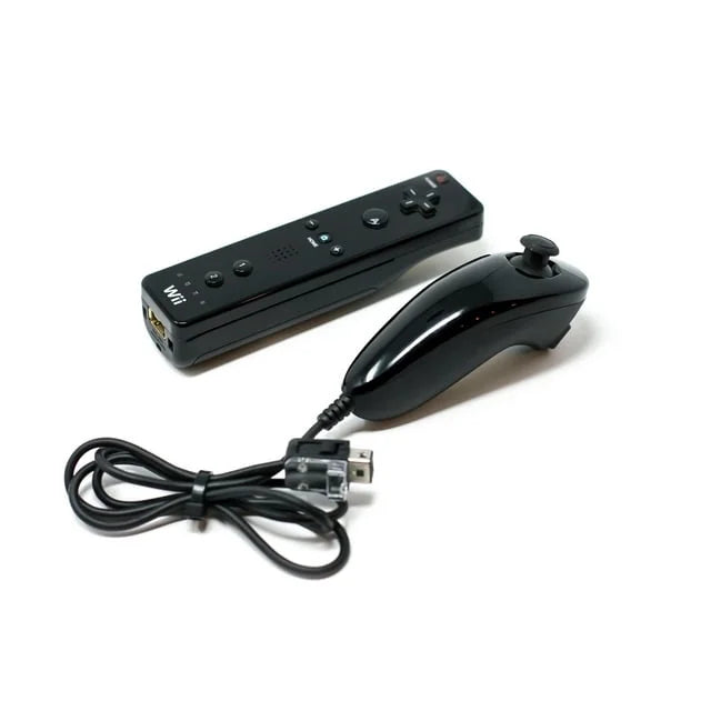Pre-Owned Nintendo Wii Black Gaming Console + Headset Cleaning Kit BOLT AXTION Bundle (Refurbished: Like New)