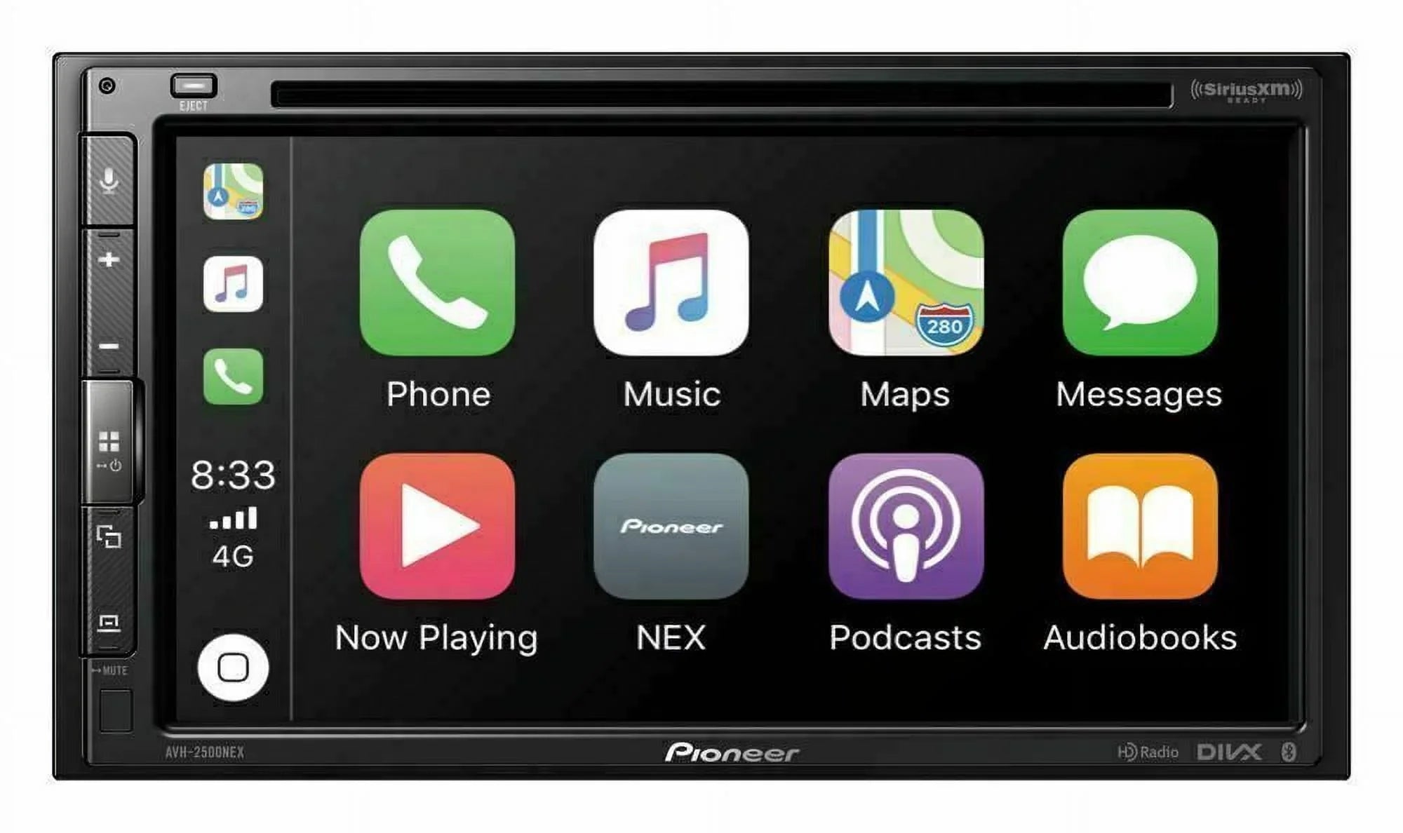 PIONEER AVH-2500NEX CD DVD USizeB BLUETOOTH CAR PLAY ANDROID & License Plate Camera