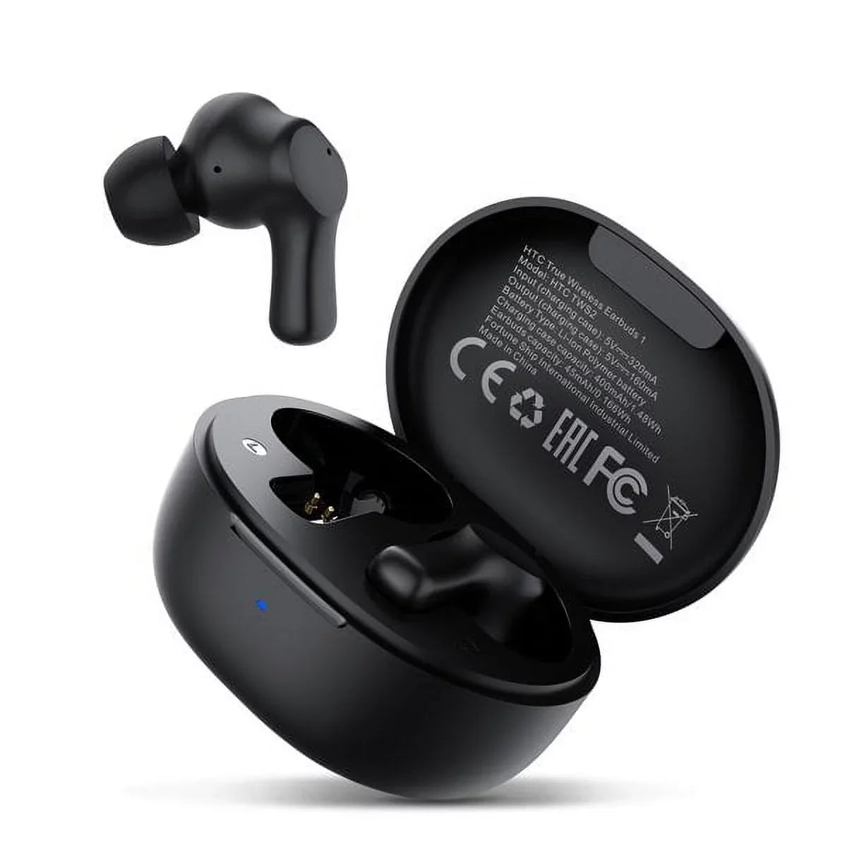HTC True Wireless Earbuds Bluetooth 5.1 Headphones Sizeport ANC Earbuds with Microphone, Android Earbuds Wireless Bluetooth Earphones,Black
