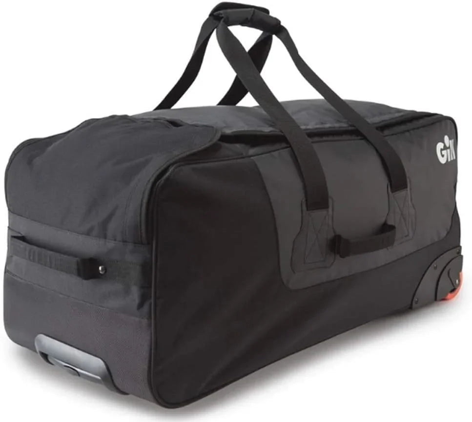 115 Litre Rolling Jumbo Cargo Bag - Hardwearing & Waterproof With Retractable Handle And Rolling Wheels - Black
