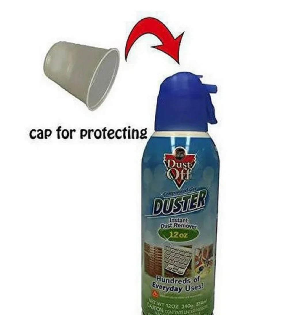 Dust-Off Compressed Gas Duster, 12 oz, 6 Count
