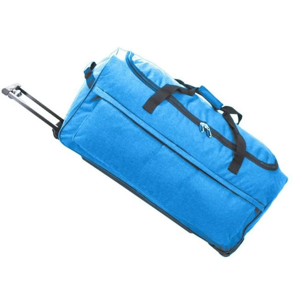 X Factor 28" Rolling Duffel Bag - Black, Multi-Pocketed Travel Gear with Wheels & Telescoping Handle