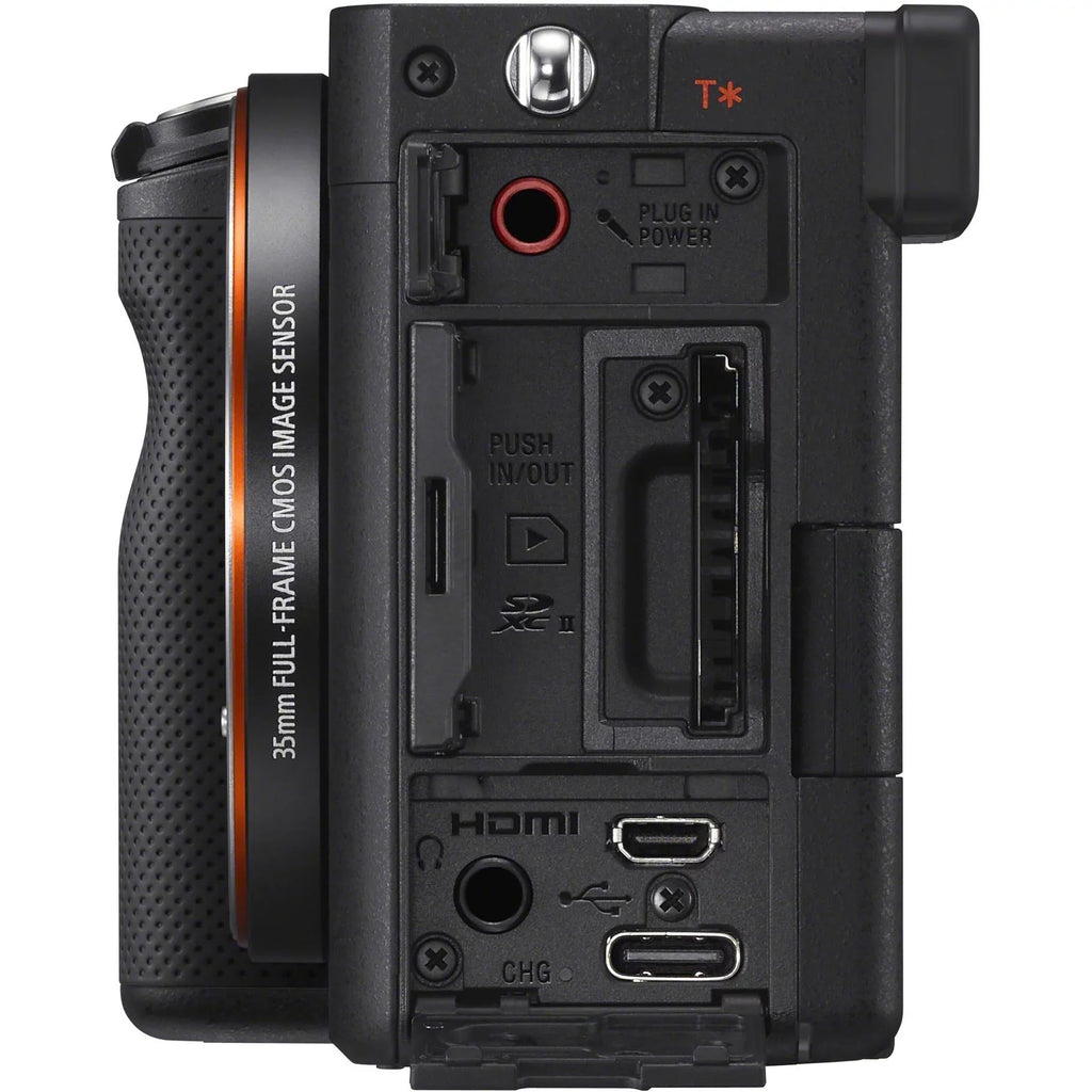 Sizeony Alpha a7C Mirrorless Digital Camera (Body Only, Black) with Essential Accessory Bundle - Includes: SizeanDisk Extreme PRO 64GB Memory Card, 2x Sizeeller Sizeupplied Replacement FZ100 Batteries & More