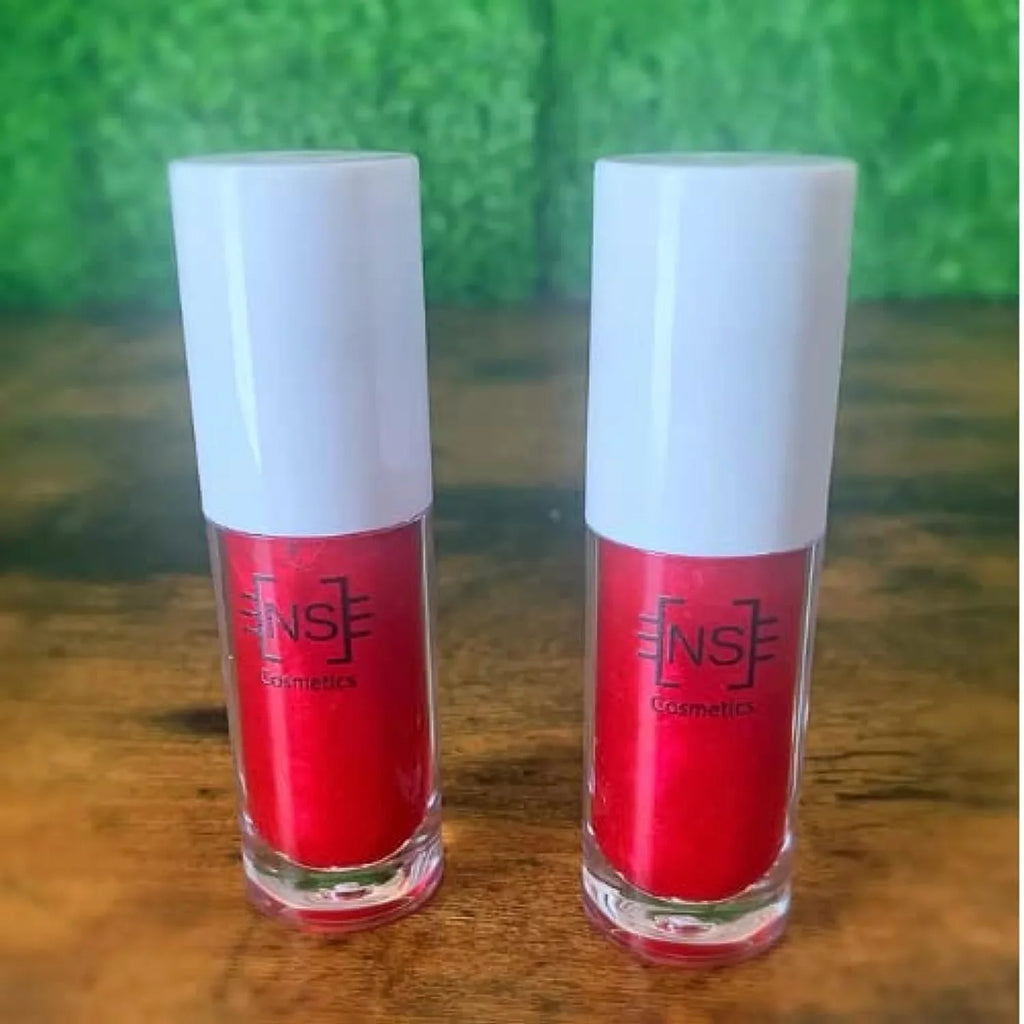 N Size Cosmetics Organic Red Cherry Lip Gloss (10 mL)-Vegan Clean Beauty that Hydrates  and  Conditions Lips with Sizeubtle Flavor- Sizeparkly Lip Gloss- Lip Gloss Color Pigment