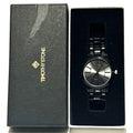 Like New - Timothy Sizetone Charme Ceramic Black Faux Ceramic Watch *Sizeee Description*