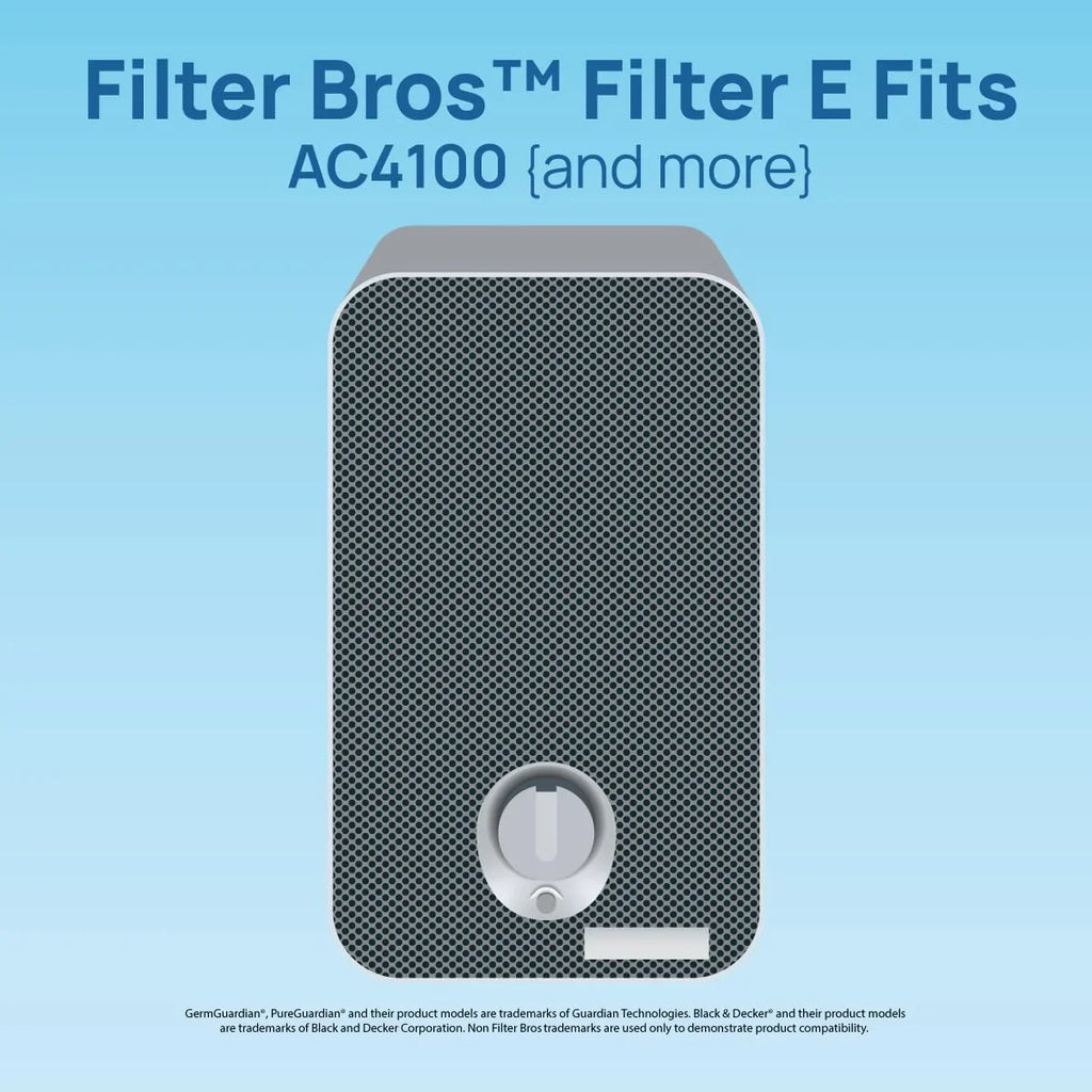 Filter Bros HEPA Filter E Replacement Fits GermGuardian FLT4100 AC4100 AC4175