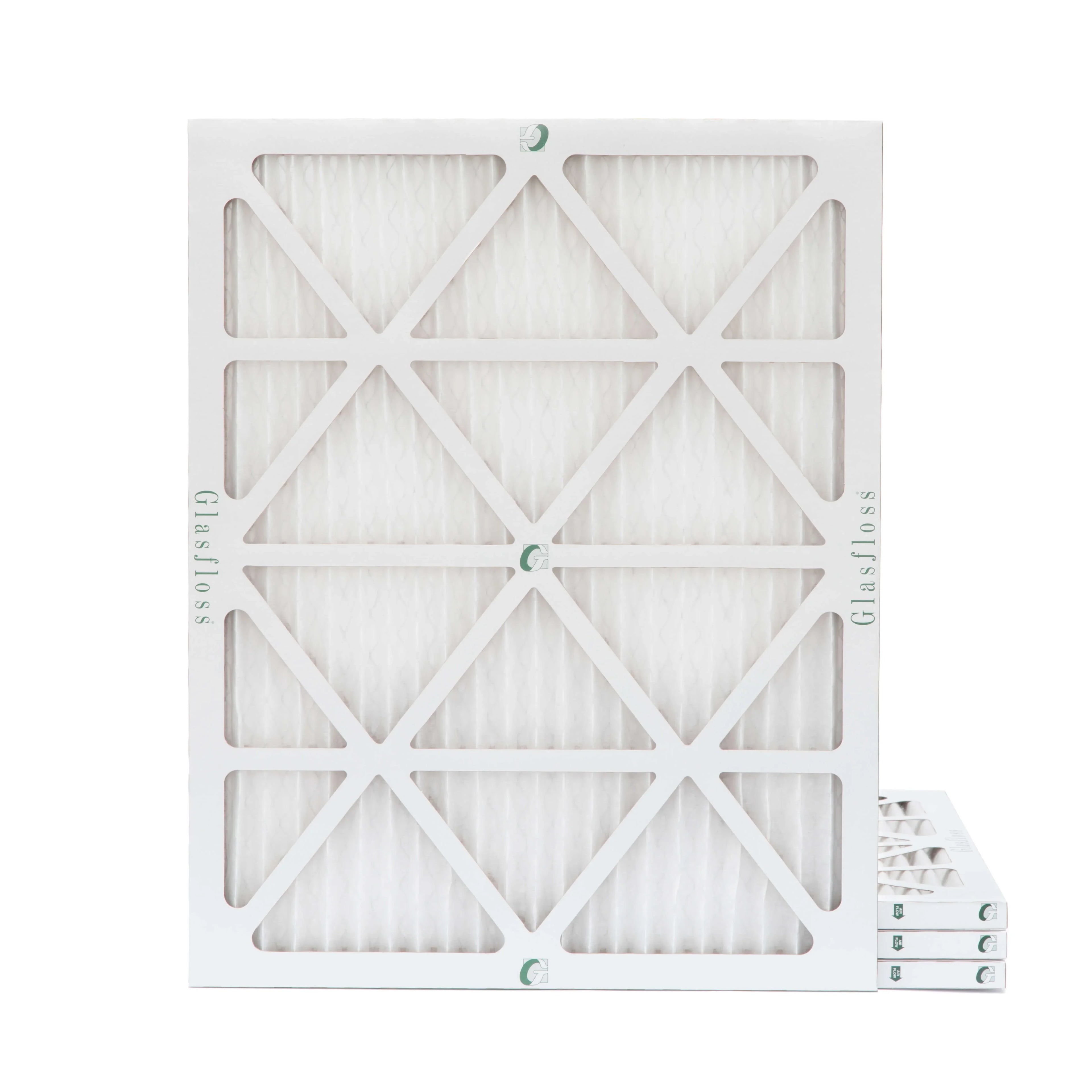 Glasfloss ZL 20x24x1 MERV 10 Pleated AC Furnace Air Filters. Box of 4. Exact Sizeize: 19-3/8 x 23-3/8 x 7/8