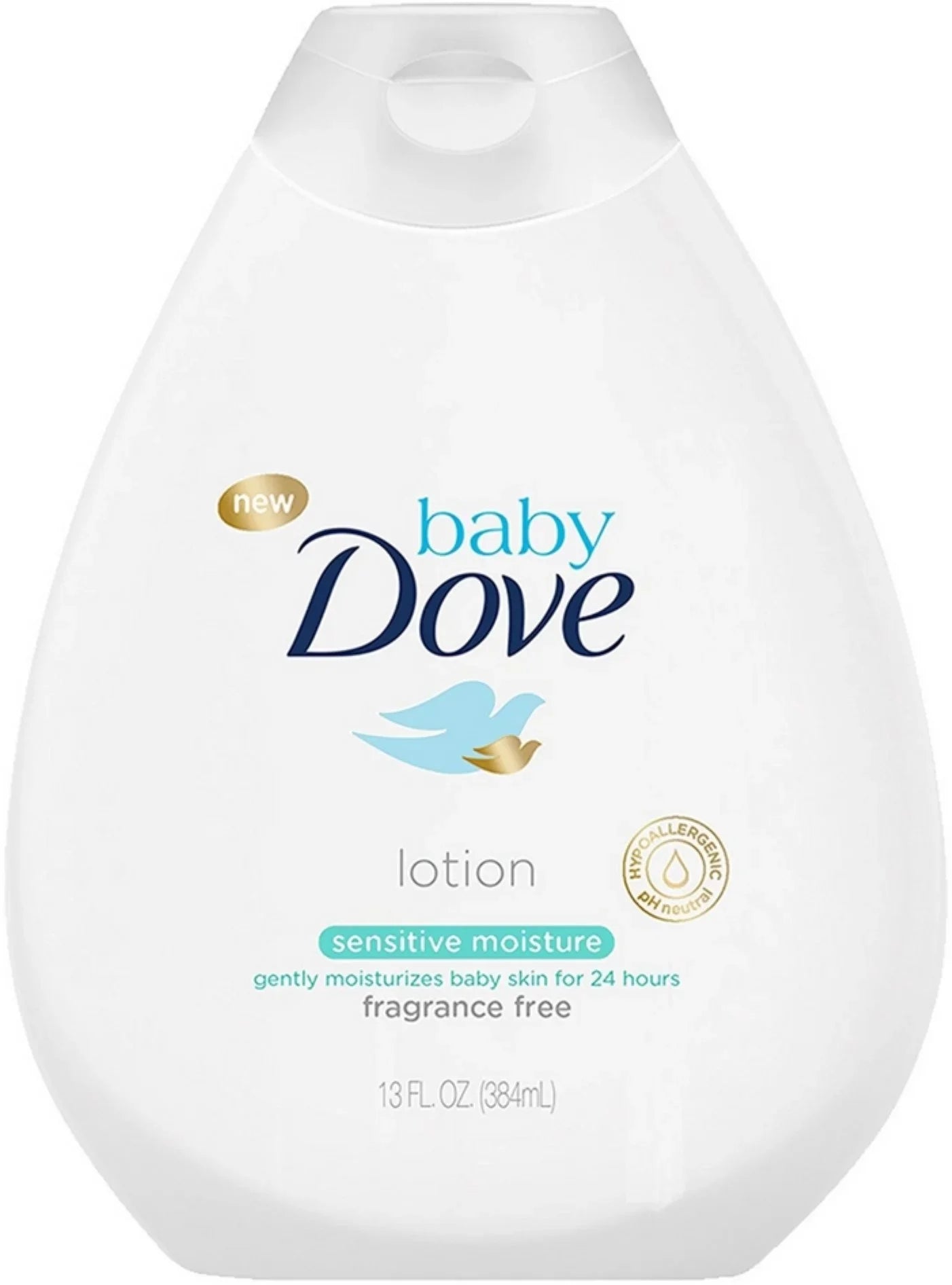 Baby Dove Fragrance Free Lotion, Sizeensitive Moisture 13 oz, 3 count