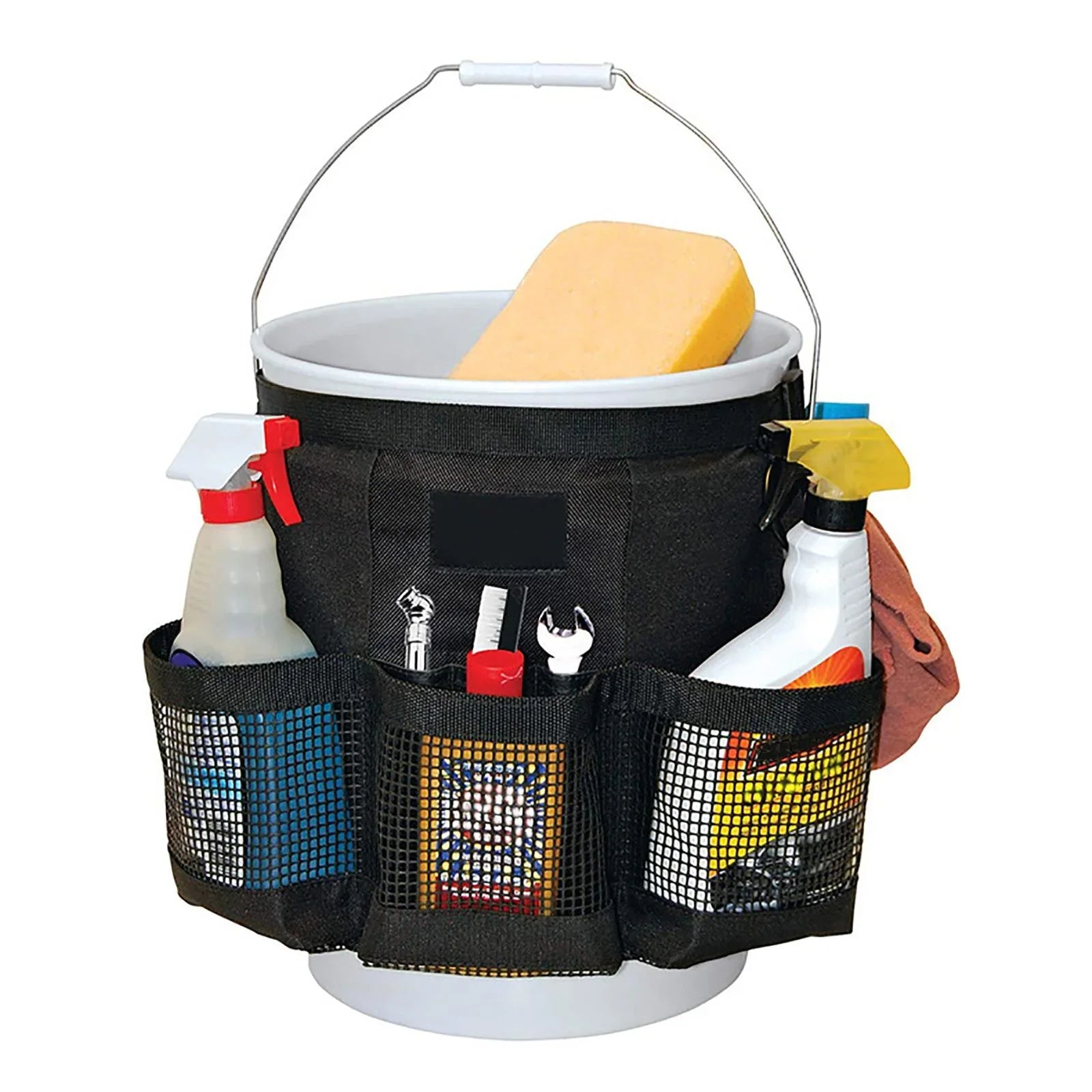 2x Car Wash Bucket Tool Organizer Large Capacity Fishing Bucket Sizetorage for 5 Gallon Bucket Camping