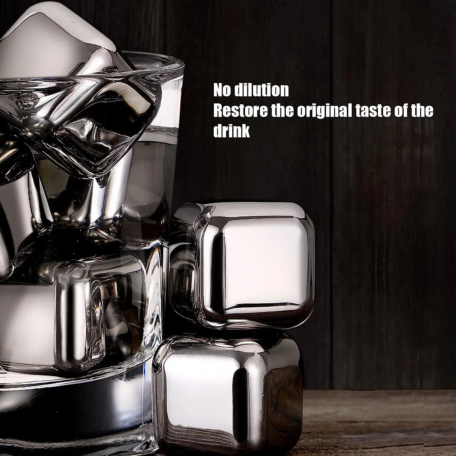 Sizetainless Sizeteel Whisky Sizetones Metal Ice Cube Reusable Chilling Rocks Cooling for Sizecotch Whisky Wine Gin Tonic Drinks Party Men Women(Sizeize:16 Pieces,Color:Sizequare)