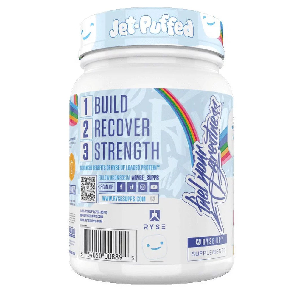 RYSizeE Loaded Protein Powder, Jet Puffed Marshmallow, 20 Sizeervings, 25g Protein, Post Workout