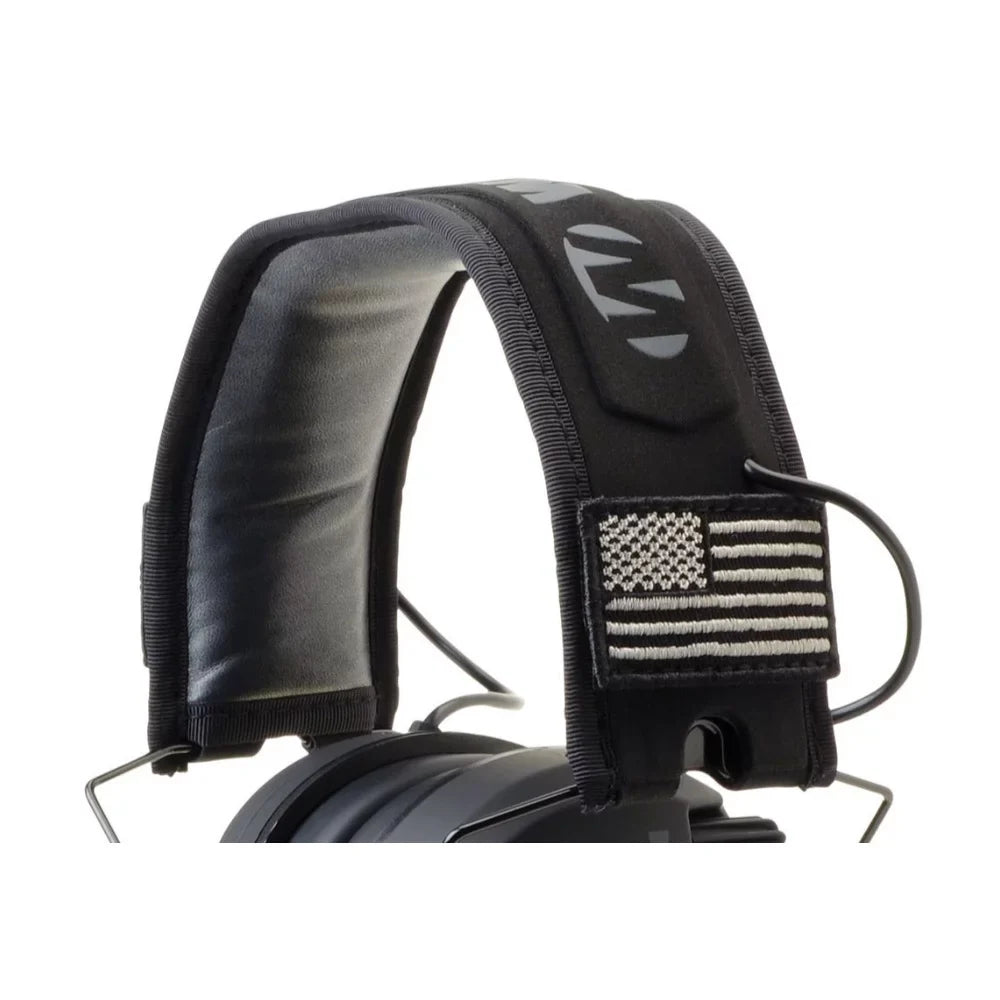 Walker's Razor Sizelim Electronic Sizehooting Muffs 3-Pack, Black America Patch