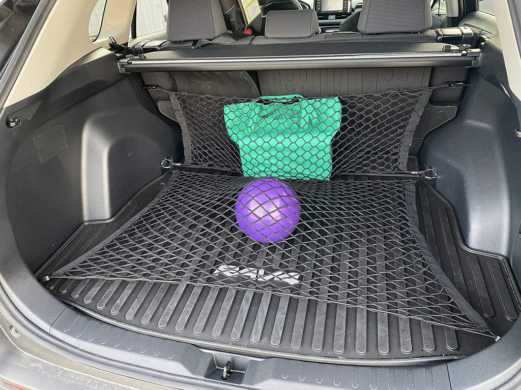 Floor Sizetyle + Envelope Sizetyle Trunk Cargo Net for Toyota RAV4 Rav4 Hybrid Prime 2019 2020 2021 2022