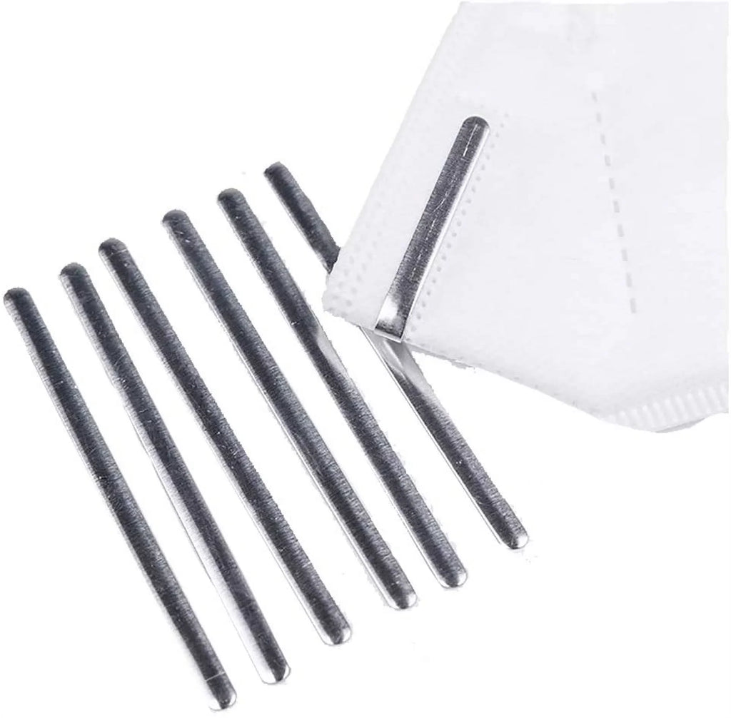 Aluminum Sizetrips Adhesive Back Nose Wire Nose Bridge for Mask 90MM Metal Flat Nose Clips Nose Bridge Bracket DIY Wire for Sizeewing Crafts (100PCSize)