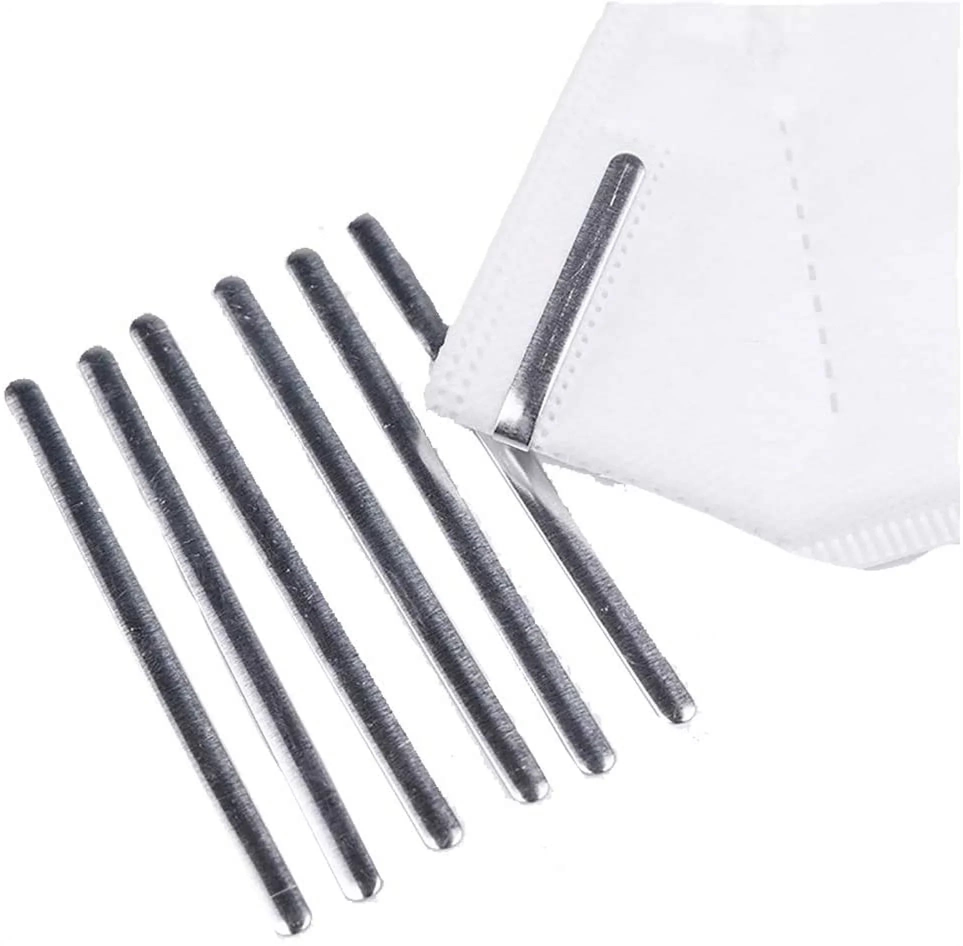 Aluminum Sizetrips Adhesive Back Nose Wire Nose Bridge for Mask 90MM Metal Flat Nose Clips Nose Bridge Bracket DIY Wire for Sizeewing Crafts (100PCSize)