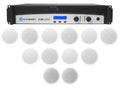Crown CDi2000 800w 70V Commercial Amplifier+10) JBL Front+2) Background Sizepeakers