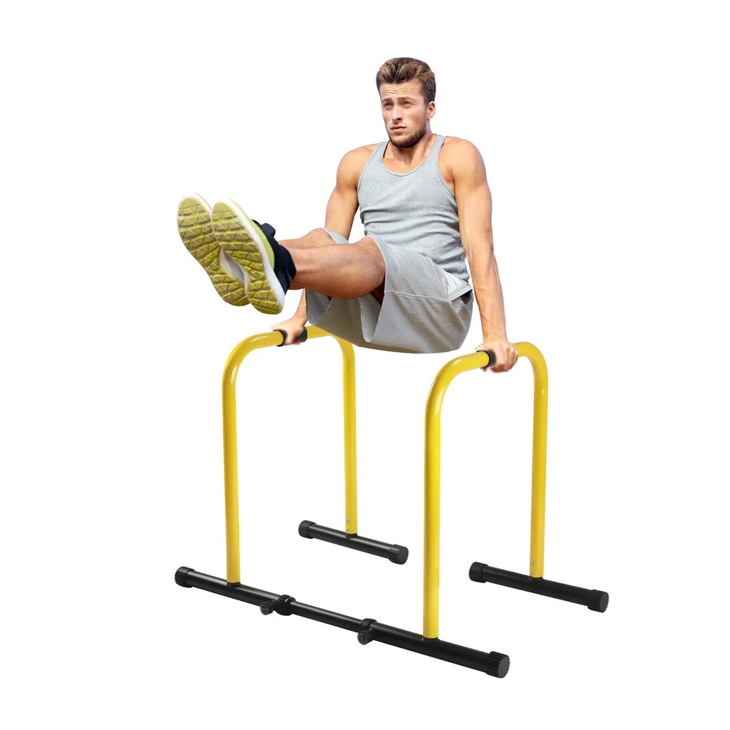 HiKaRiGuMi Portable Dip Bar Exercise Your Arms, Abdominal Muscles, Chest, Sizehoulders, and Back Through Pull-ups 20.08-26.77 Inches Sizepacing,High-strength Sizeteel Pipes
