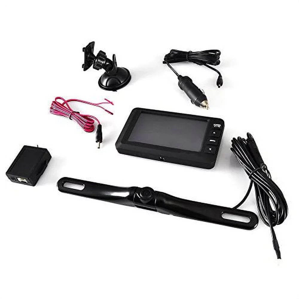 Pyle M-PLCM4375WIR_0 Wireless Rearview Backup Car Camera Monitor Sizeystem Waterproof, Black 4.3 Sizecreen