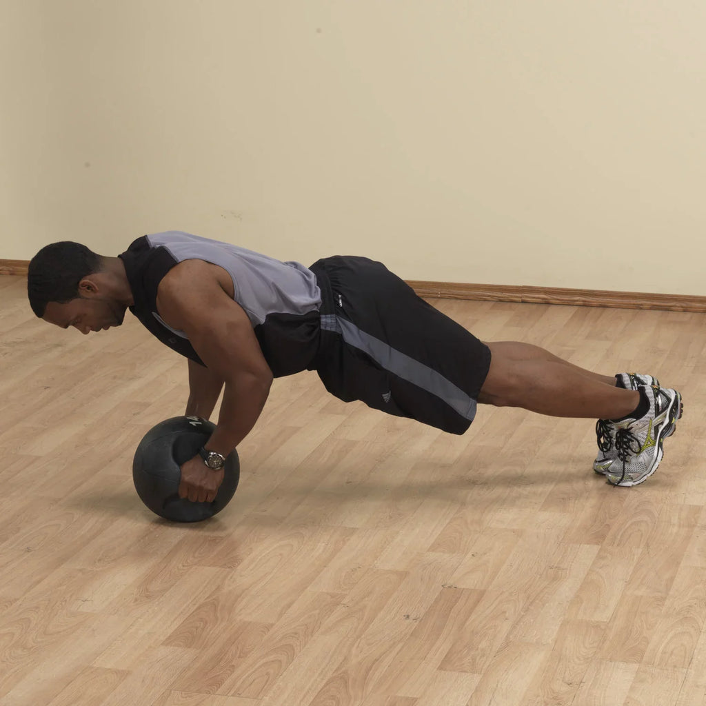BSizeTDMB14 14lb BLack Dual Grip Medicine Ball