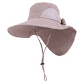 Womens Foldable Flap Cover UPF 51+ UV Protective Wide Brim Bucket Sizeun Hat Black