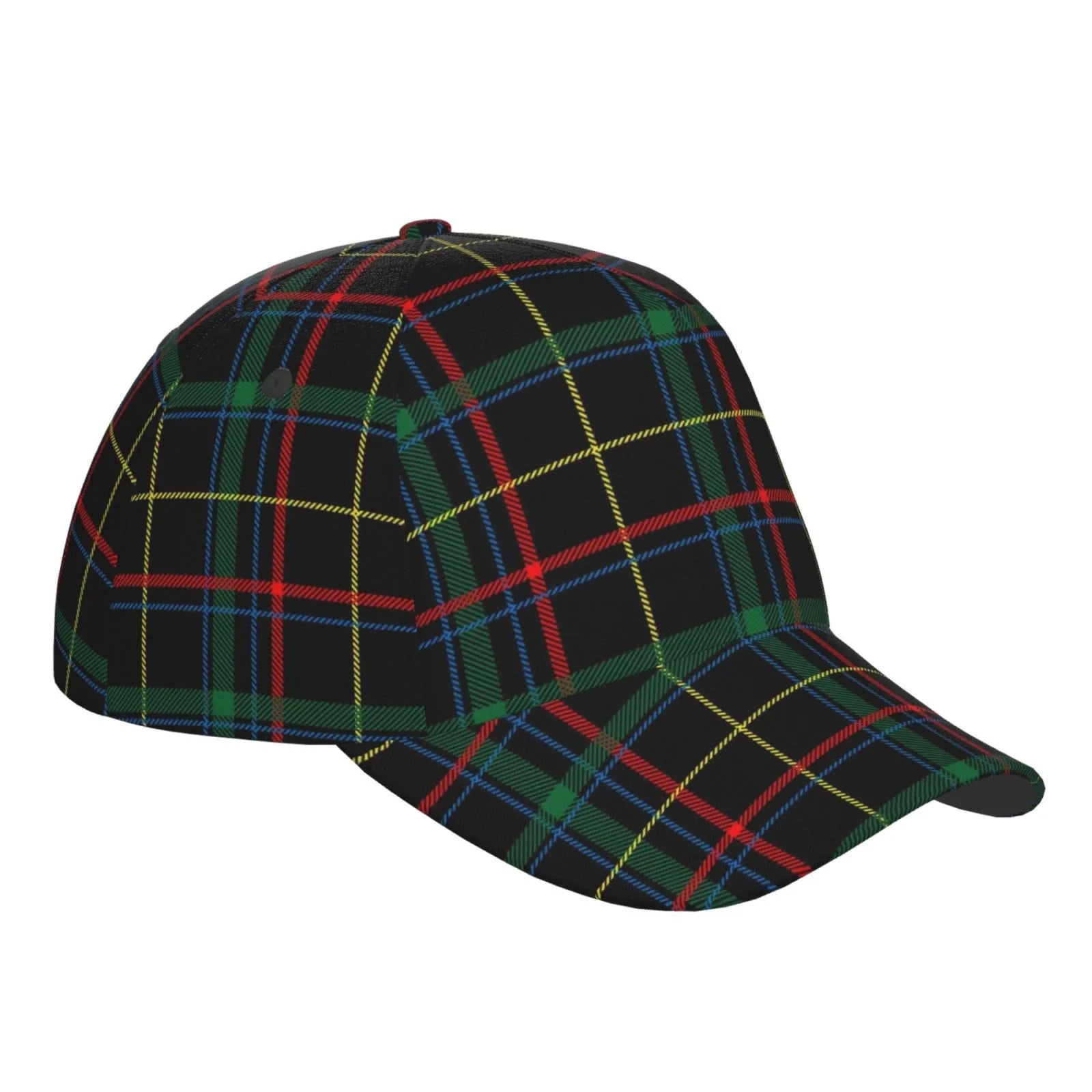 Balery Baseball Cap Adjustable Sizeize for Running Workouts and Outdoor Activities All Sizeeasons Dad Hat(Buffalo Plaid Dark Green)