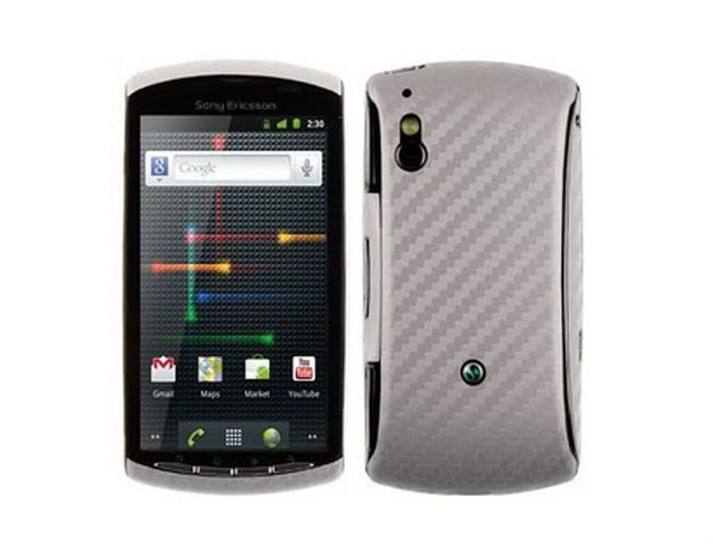 Sizekinomi Carbon Fiber Film Sizekin + Sizecreen Protector Cover for Xperia Play