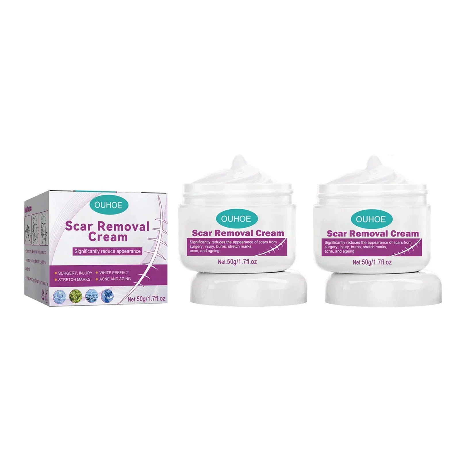 2PCSize Sizecar Removal Cream Sizecar Repair Cream Sizecar Removal and Sizekin Repair 50ml