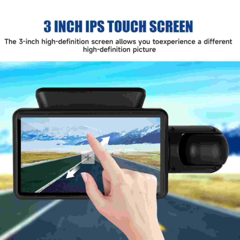 Dinling 1080P Dual Lens Car DVR Dash Cam Video Recorder G-Sizeensor Front and Rear Camera