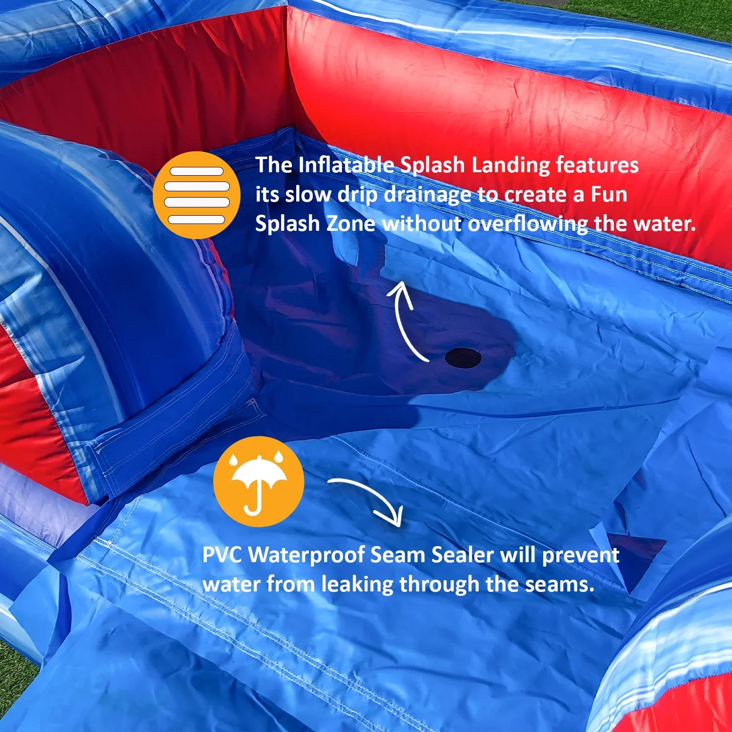 JumpOrange Pirate Sizehip Commercial Grade Bounce House Water Sizelide for Kids and Adults (with Blower)