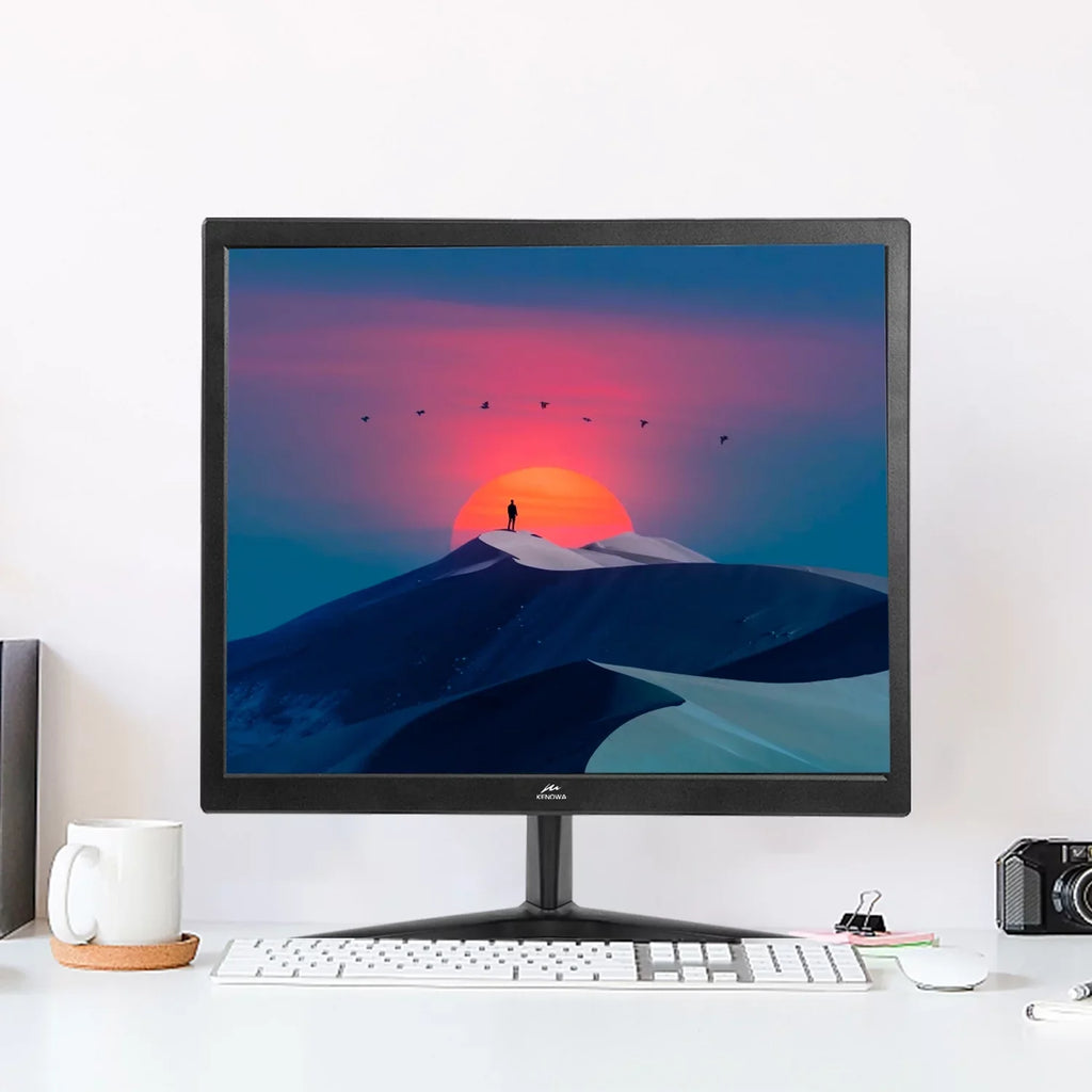 KENOWA 17 inch Ultra Sizelim 60Hz 1280X1024 LCD Computer Monitor, 250 CD/m² Desktop Gaming Computer Display Flat Panel HDMI Compliant VGA