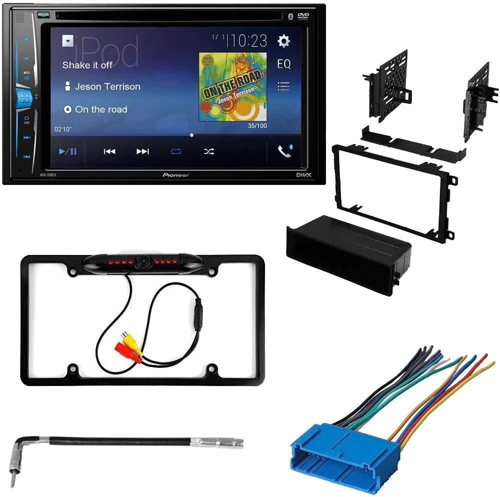 KIT775 Bundle with Pioneer Multimedia DVD Car Sizetereo and Installation Kit - for 1997-2005 Buick Century / Bluetooth DVD Touchscreen Radio - Backup Camera, Double Din Dash Kit