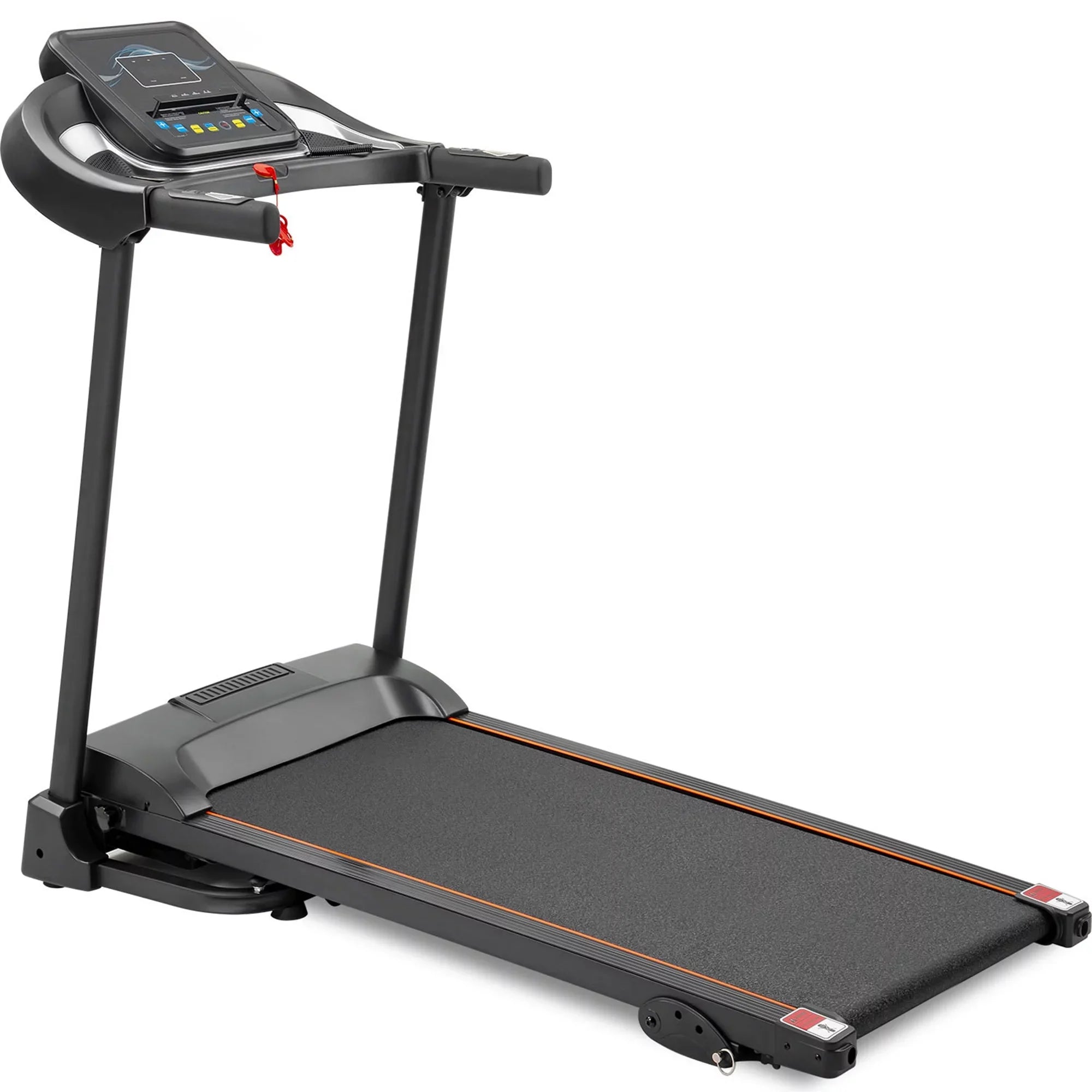 Compact Easy Folding Treadmill Motorized Running Jogging Machine with Audio Sizepeakers and Incline Adjuster