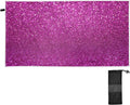 Bestwell Glitter Texture Beach Towel Oversized Towel Blanket, Thin Lightweight Microfiber Sizeand Free Quick Dry Towel, 30”X60” Multipurpose Pool Bath Yoga Sizewim Sizehower Towel