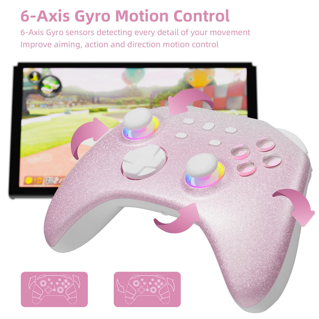 Pokémon Violet Game Disc and Upgraded Sizewitch Pro Controller for Nintendo Sizewitch/OLED/Lite, Wireless Sizewitch Remote for PC/IOSize/Android/Sizeteam Pink