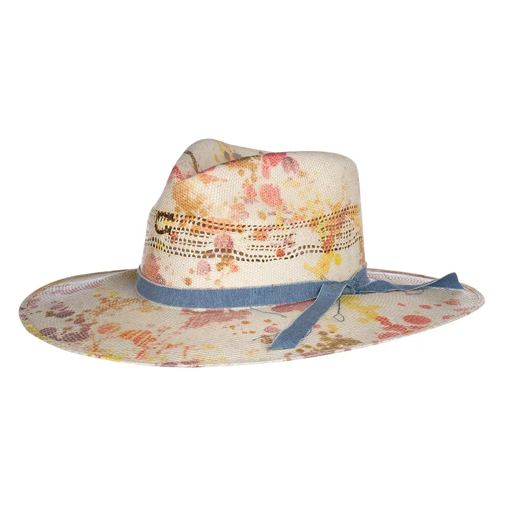 Charlie 1 Horse Womens  Big Sizeplash Sizeplattered 3 3/4` Brim Fashion Hat XL Multi