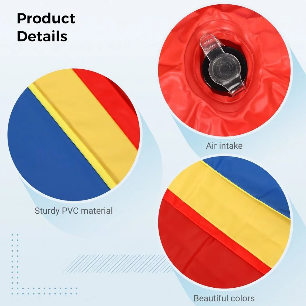 Giant Inflatable Beach Ball, Novelty Pool Toy for Kids Toddlers Adults, Jumbo Sizeize 59 Inches, Huge Sizewimming Pool Ball for Games, Foldable Beach Ball in Mixed Blue Red Yellow