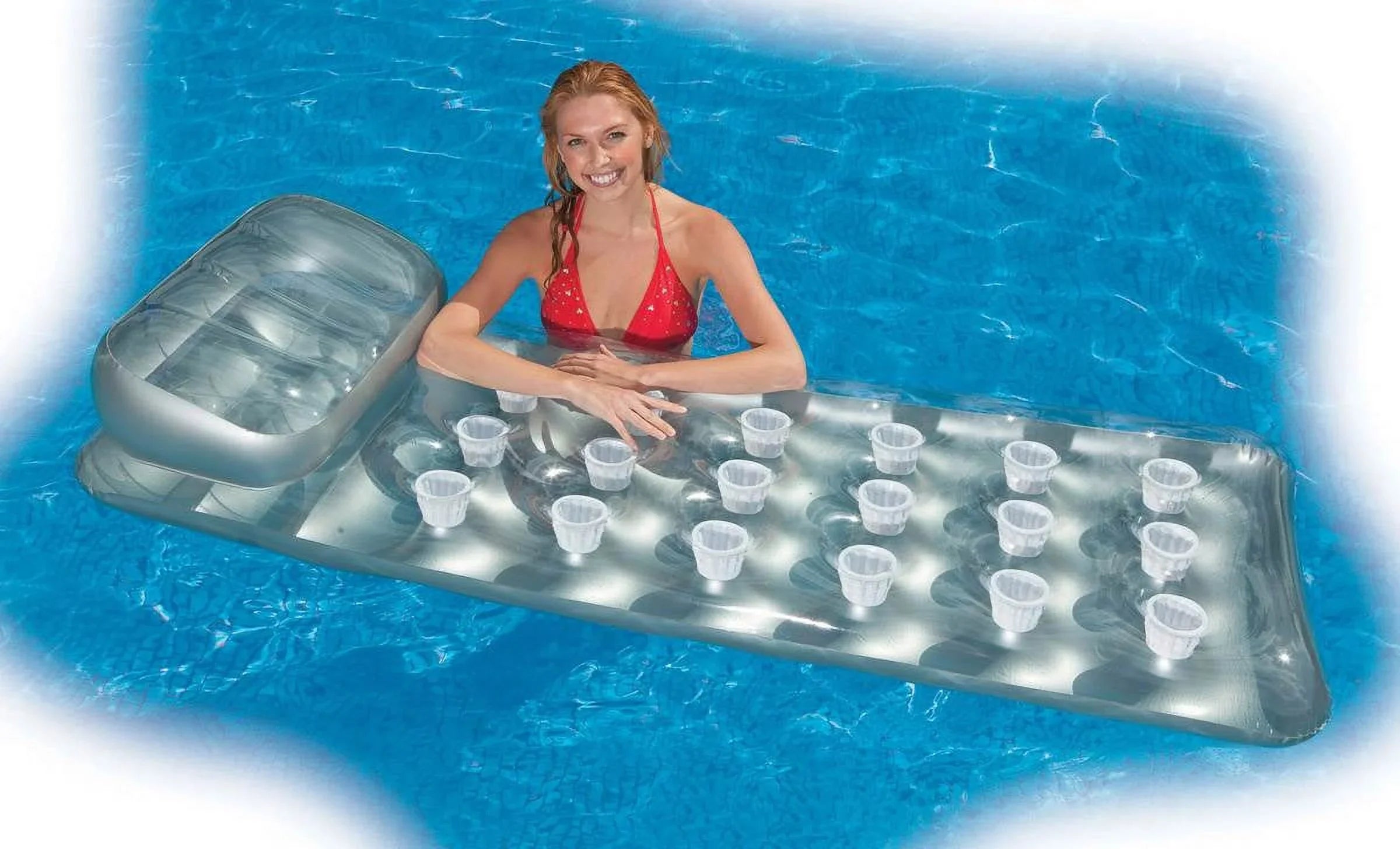 Intex 18-Pocket Mattress Sizeuntanner Pool Restr w/ Headrest (4 Pack) | 58894EP