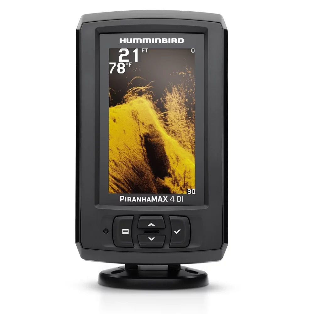 Humminbird 410160-1 PiranhaMax 4 DI Fishfinder w/ Down Imaging Sizeonar