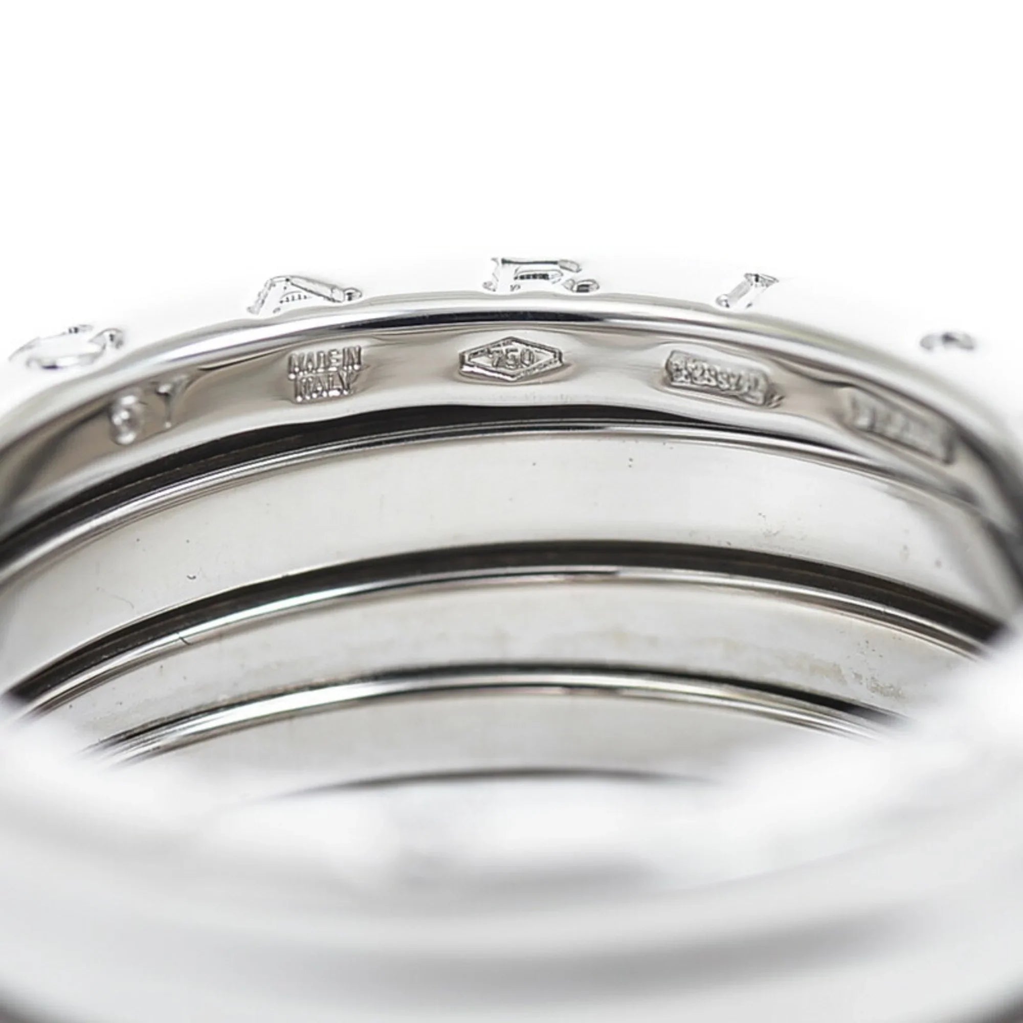 Pre-Owned Bvlgari Bzero1 3 band ring K18WG #57 (Good)