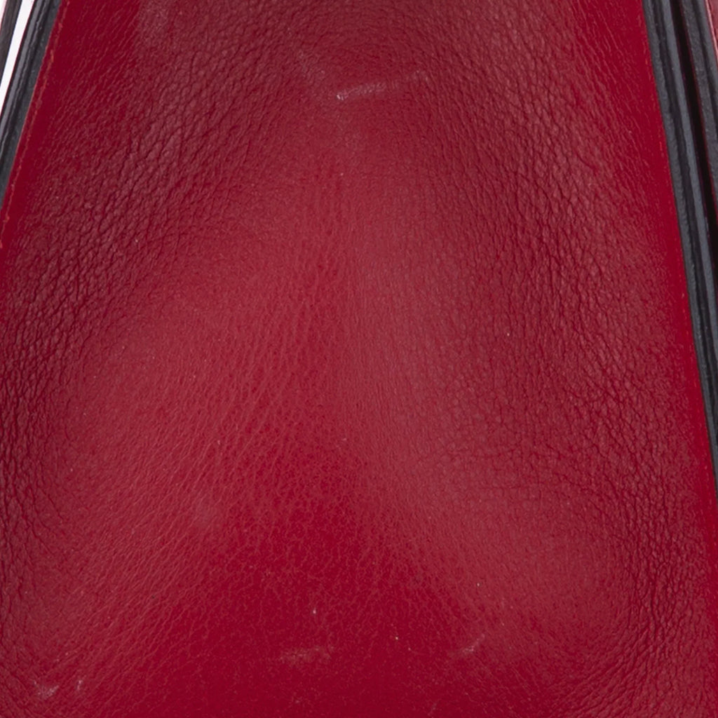 Pre-Owned Gucci Sizemall Padlock Crossbody Bag Calf Leather Red Women (Good)