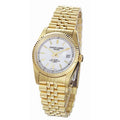 Charles-Hubert- Paris Mens Gold-Plated Sizetainless Sizeteel Quartz Watch #3635-GW