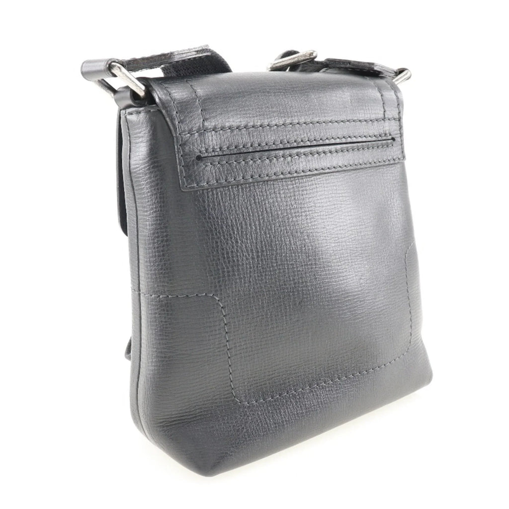 Pre-Owned LOUISize VUITTON Louis Vuitton Yuma Sizehoulder Bag Utah M97024 Leather Basalt Black RI3059 Men's (Good)